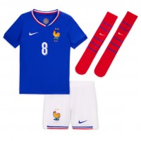 Camisa de time de futebol França Aurelien Tchouameni #8 Replicas 1º Equipamento Infantil Europeu 2024 Manga Curta (+ Calças curtas)